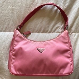 Prada Tessuto Nylon Sport Shoulder Bag Rosso